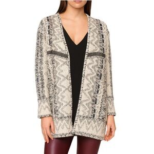 IRO Rhode Cream Multicolored Jacquard Tweed Jacket US 2 Retailed at $1045